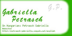 gabriella petrasch business card
